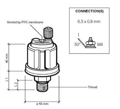 Pressure sender 0-10 Bar